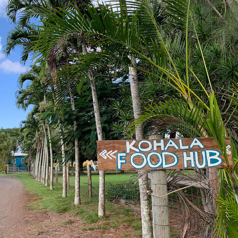 Kohala Food Hub sign
